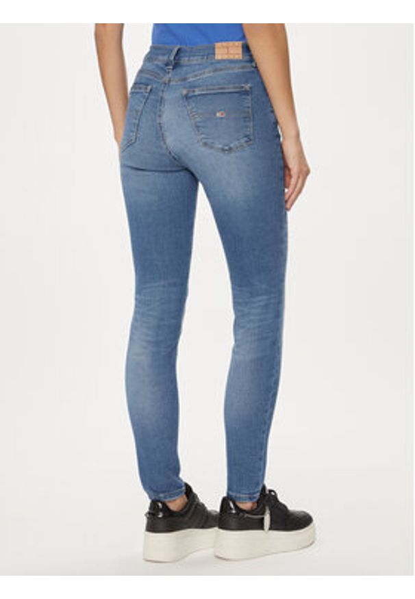 Tommy Jeans Jeansy Nora DW0DW17568 Niebieski Skinny Fit. Kolor: niebieski