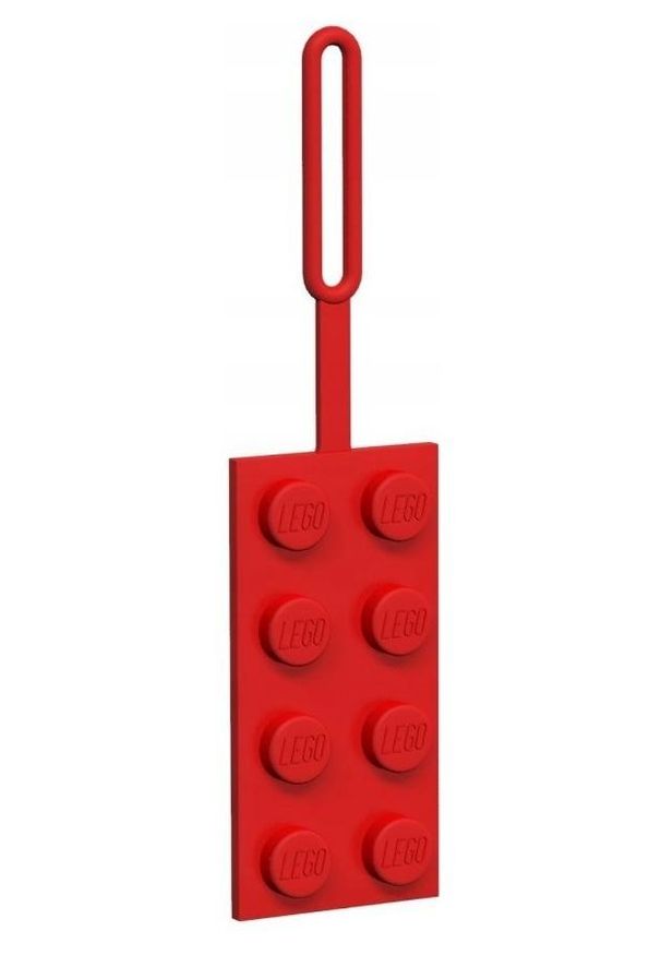 LEGO - Lego Klocek Czerwony Zawieszka do bagażu 52002. Kolor: czerwony. Styl: klasyczny