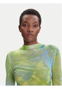 Desigual Golf Calgary 25WWJF37 Zielony Regular Fit. Typ kołnierza: golf. Kolor: zielony. Materiał: wiskoza #5