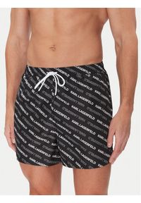 Karl Lagerfeld - KARL LAGERFELD Szorty kąpielowe A2M46063 Czarny Regular Fit. Kolor: czarny. Materiał: syntetyk #1