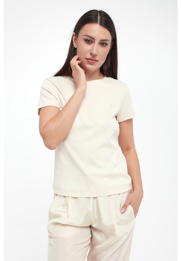 Marella - T-shirt damski Langue MARELLA MONOCHROME
