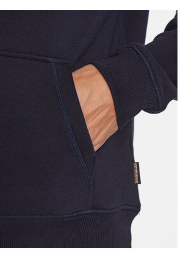 Napapijri Bluza NP0A4HE9 Granatowy Regular Fit. Kolor: niebieski. Materiał: bawełna