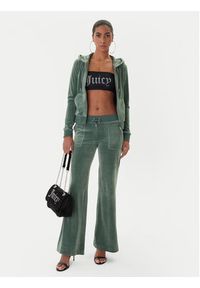 Juicy Couture Spodnie dresowe Layla JCSEBJ001 Zielony Flared Leg. Kolor: zielony. Materiał: syntetyk #3