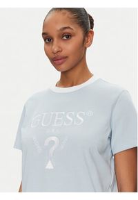Guess T-Shirt V5GI18 I3Z14 Błękitny Boxy Fit. Kolor: niebieski. Materiał: bawełna #4