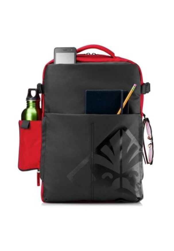 Plecak na laptopa HP Omen 17.3 cali Czerwony. Kolor: czerwony. Materiał: tkanina, poliester, materiał. Styl: elegancki