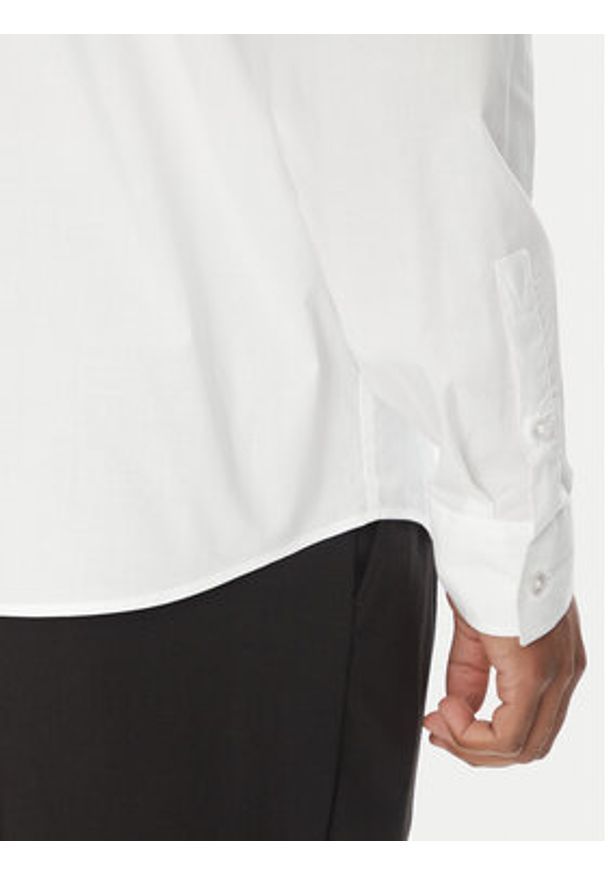 Versace Jeans Couture Koszula 78GALYR1 Biały Slim Fit. Kolor: biały. Materiał: bawełna