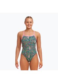 FUNKITA - Strój pływacki jednoczęściowy damski Funkita Tie Me Tight One Piece. Kolor: wielokolorowy