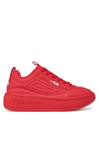 Fila Sneakersy Superbubble FFW0536 30005 Czerwony. Kolor: czerwony. Materiał: skóra