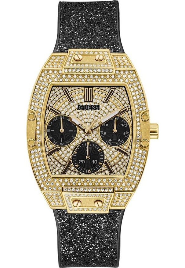 Zegarek Guess Zegarek damski Guess GW0105L2 CYRKONIE czarny. Kolor: czarny