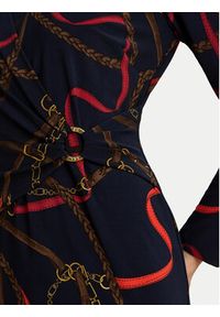 Lauren Ralph Lauren - LAUREN RALPH LAUREN Sukienka codzienna 200P03736001 Granatowy Slim Fit. Okazja: na co dzień. Kolor: niebieski. Materiał: syntetyk. Typ sukienki: proste. Styl: casual #5