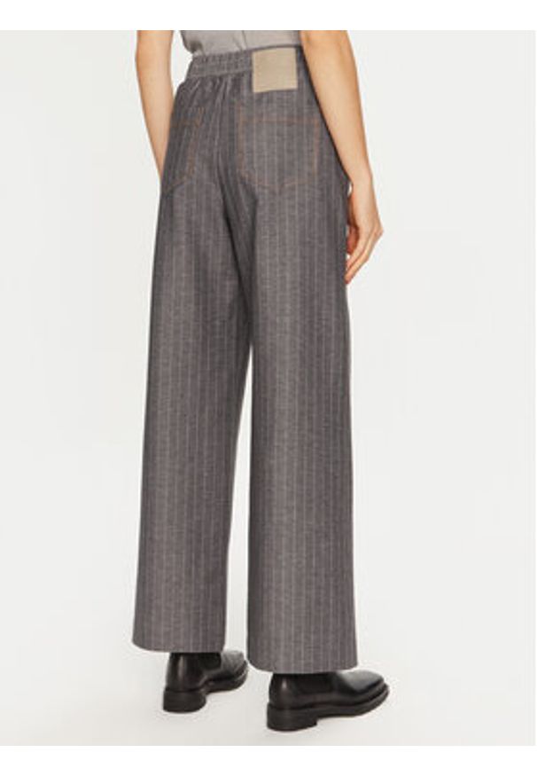 Max Mara Leisure Spodnie materiałowe Foggia 2426786108 Szary Wide Leg. Kolor: szary. Materiał: syntetyk, bawełna