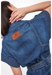 Elisabetta Franchi - Kombinezon damski jeansowy ELISABETTA FRANCHI. Materiał: jeans #5