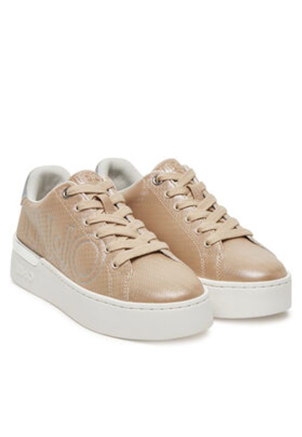 Liu Jo Sneakersy 4A5703 EX099 Beżowy. Kolor: beżowy. Materiał: skóra