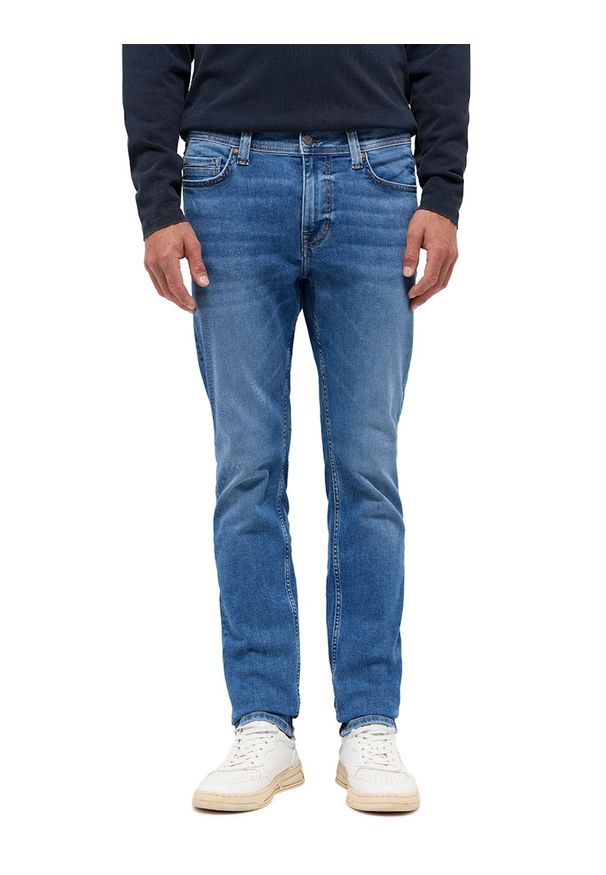 Męskie Spodnie Jeansowe Mustang Style Vegas Slim Denim Blue 1015856 5000 683