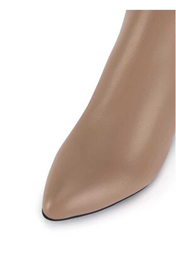 MEXX Botki MI001714343W Beżowy. Kolor: beżowy. Materiał: skóra