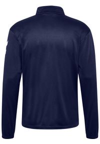 Dres Hummel Logo. Kolor: niebieski. Materiał: dresówka. Sport: piłka nożna #2