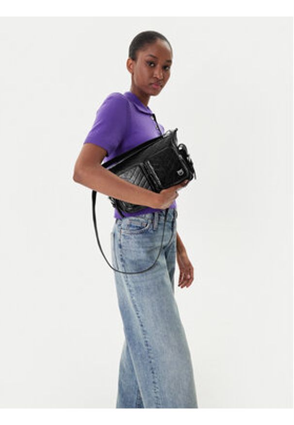 Pinko - PINKO Torebka Cargo Camera Bag Al 25-25 PLTT 105110 A2JC Czarny. Kolor: czarny. Materiał: skórzane
