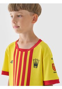 4f - 4F Koszulka klubowa domowa z sezonu 2024/25 chłopięca 4F x Korona Kielce - multikolor 122/128 (6-8 lat). Okazja: do domu. Kolor: wielokolorowy. Materiał: dzianina, włókno, koronka. Wzór: haft, koronka. Sezon: lato