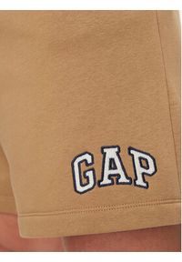GAP - Gap Szorty sportowe 866764-00 Khaki Regular Fit. Kolor: brązowy. Materiał: bawełna. Styl: sportowy