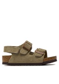 Birkenstock Sandały Milano 1021723 S Brązowy. Kolor: brązowy