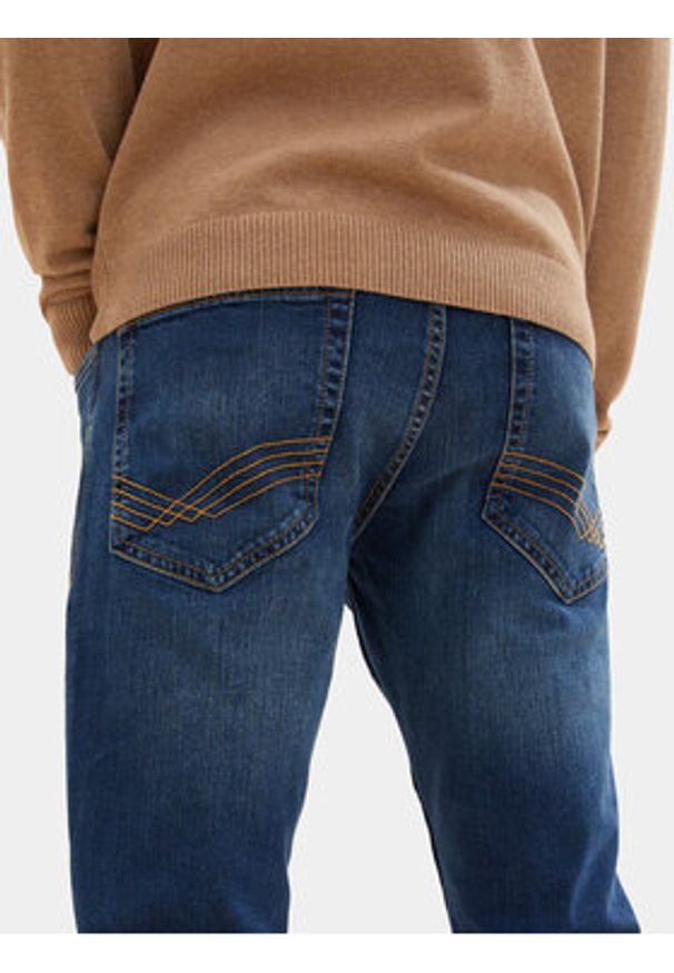 Tom Tailor Jeansy 1007860 Granatowy Slim Fit. Kolor: niebieski