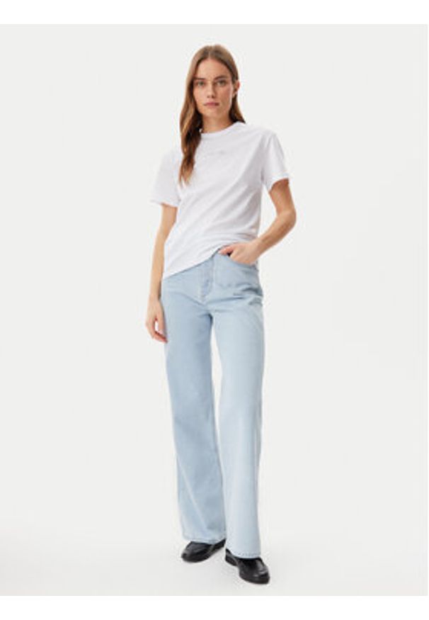 Calvin Klein T-Shirt K20K208294 Biały Regular Fit. Kolor: biały. Materiał: bawełna