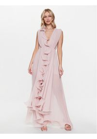 Babylon Sukienka wieczorowa S-MF0212 Różowy Regular Fit. Kolor: różowy. Materiał: syntetyk. Styl: wizytowy #1