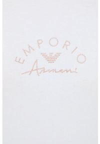 Emporio Armani Underwear t-shirt damski kolor biały. Kolor: biały. Materiał: bawełna. Długość rękawa: krótki rękaw. Długość: krótkie