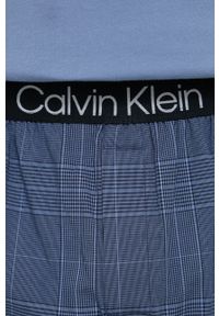 Calvin Klein Underwear - Spodnie piżamowe. Kolor: niebieski. Materiał: tkanina