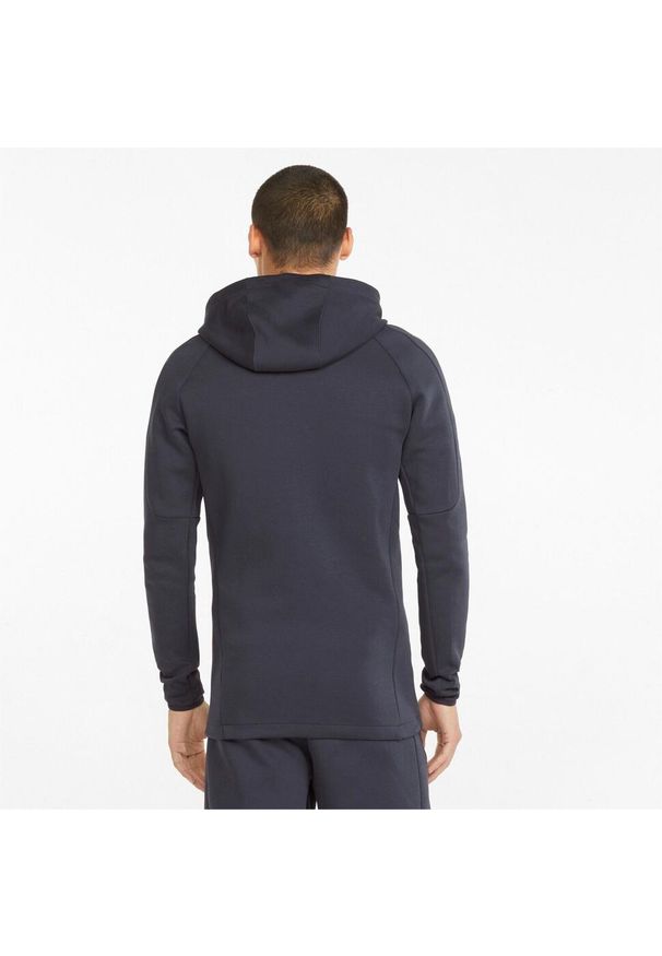Bluza z kapturem Puma Teamfinal Casuals Hooded Jkt, Mężczyźni. Typ kołnierza: kaptur. Kolor: niebieski. Materiał: bawełna, materiał