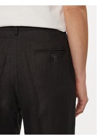 Weekend Max Mara Spodnie materiałowe Malizia 2415131022 Czarny Regular Fit. Kolor: czarny. Materiał: len