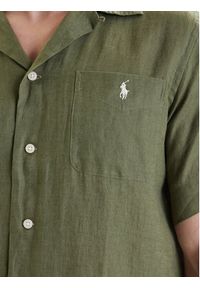Polo Ralph Lauren Koszula 710966421501 Zielony Regular Fit. Typ kołnierza: polo. Kolor: zielony. Materiał: len #7