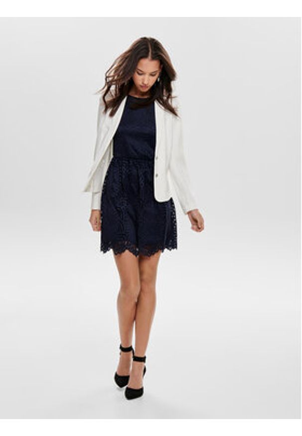 only - ONLY Marynarka 15153144 Biały Regular Fit. Kolor: biały. Materiał: syntetyk