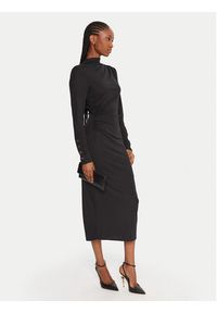Fracomina Sukienka koktajlowa FS25WD2007W62601 Czarny Slim Fit. Kolor: czarny. Materiał: syntetyk. Styl: wizytowy #4