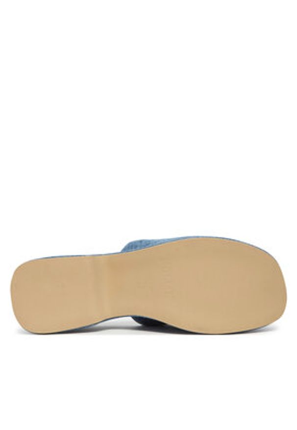 Pollini Klapki SA28248I0MTQ0707 Niebieski. Kolor: niebieski. Materiał: materiał