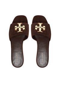 Tory Burch Klapki Eleanor Slide 174839 Brązowy. Kolor: brązowy. Materiał: skóra #5