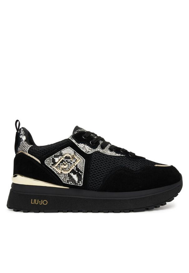 Liu Jo Sneakersy Maxi Wonder 01 BF5009 PX684 Czarny. Kolor: czarny. Materiał: skóra, zamsz