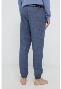 Calvin Klein Underwear - Spodnie piżamowe. Kolor: niebieski. Materiał: tkanina