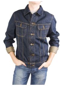 Lee - MĘSKA KURTKA JEANSOWA LEE RIDER JACKET DEADSTOCK L888ACPL. Materiał: jeans