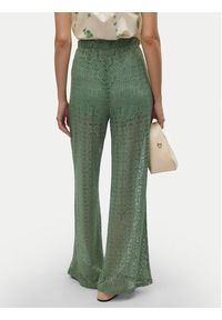 Vero Moda Spodnie materiałowe Maya 10325044 Zielony Wide Leg. Kolor: zielony. Materiał: syntetyk