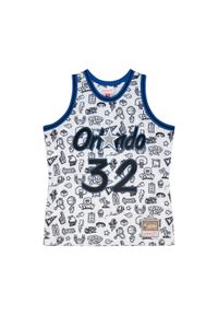 Mitchell & Ness - Jersey Orlando Magic NBA Doodle Swingman 1994 Shaquille O'Neal. Kolor: biały. Materiał: jersey. Sport: koszykówka #1