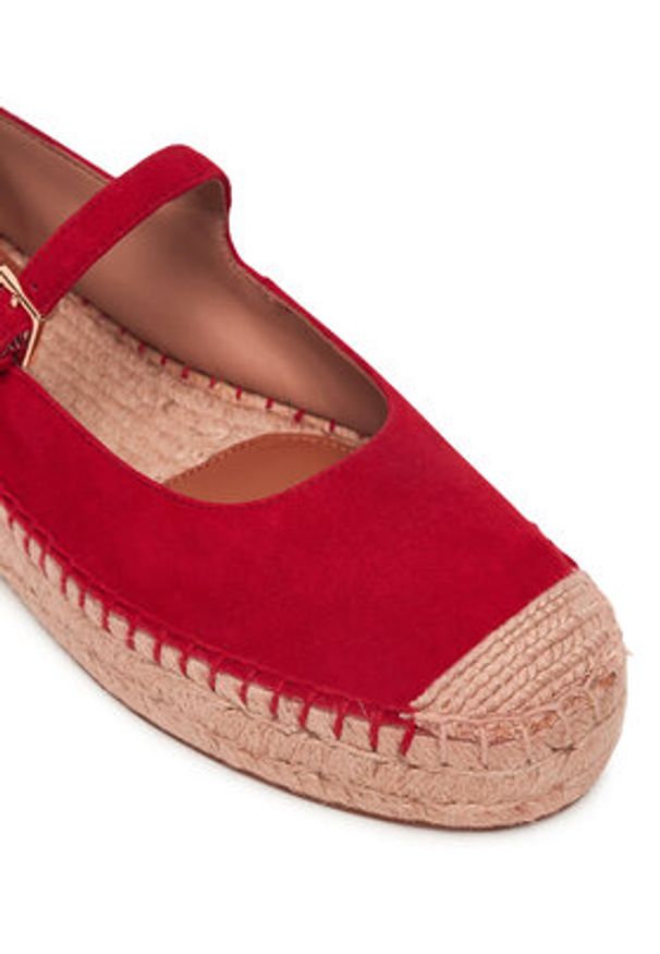 Lauren Ralph Lauren - LAUREN RALPH LAUREN Espadryle 802P06401002 Czerwony. Kolor: czerwony. Materiał: skóra, zamsz