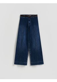 Reserved - Jeansy z paskiem - niebieski. Kolor: niebieski #1