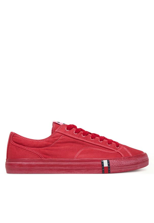 Tenisówki Tommy Jeans. Kolor: czerwony