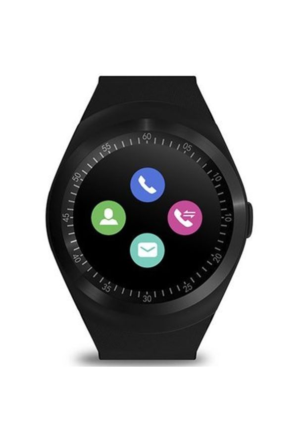 Media-Tech - Smartwatch MEDIA-TECH Round Watch GSM MT855 Czarny. Rodzaj zegarka: smartwatch. Kolor: czarny