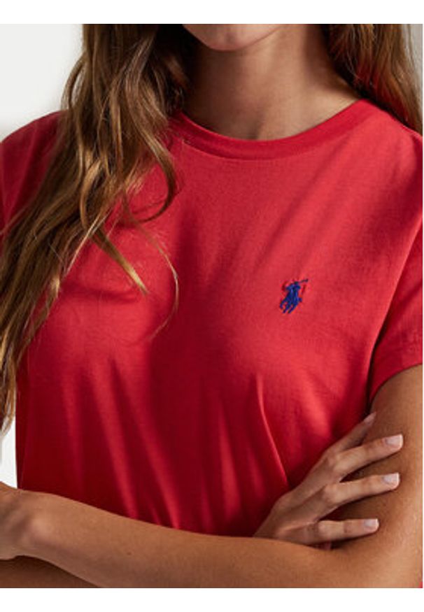 Polo Ralph Lauren T-Shirt 211898698035 Czerwony Regular Fit. Typ kołnierza: polo. Kolor: czerwony. Materiał: bawełna