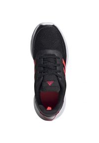 Adidas - Buty adidas Tensaur Run Jr FV9445 czarne. Okazja: na co dzień. Zapięcie: sznurówki. Kolor: czarny. Materiał: syntetyk, materiał, guma. Szerokość cholewki: normalna. Model: Adidas Cloudfoam. Sport: bieganie #4
