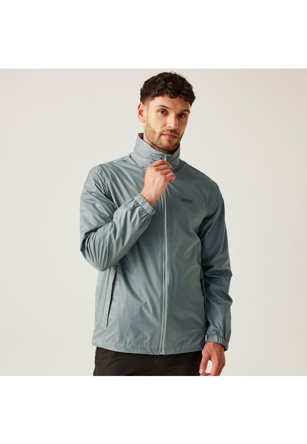 Regatta - Kurtka turystyczna męska Lyle IV przeciwdeszczowa. Kolor: szary. Sport: turystyka piesza