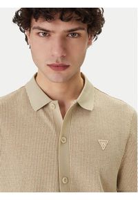 Guess Koszula M6GP09 K3078 Beżowy Regular Fit. Kolor: beżowy. Materiał: syntetyk #5