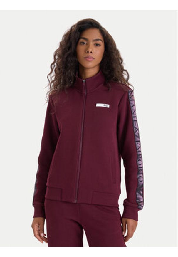 EA7 Emporio Armani Dres 7W000680 AF13151 M5064 Bordowy Regular Fit. Kolor: czerwony. Materiał: bawełna, syntetyk